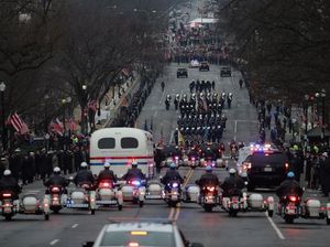 Mengintip Moge Iring-iringan Presiden AS