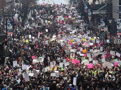 Sehari Pasca Pelantikan Presiden AS, Demo Anti-Trump Meluas