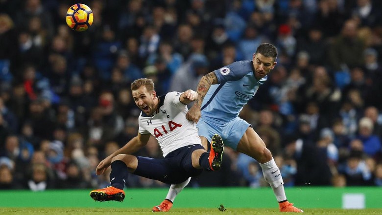 Buang Keunggulan Dua Gol, City Diimbangi Spurs