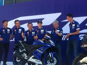 Aksi Maverick Vinales di Sentul