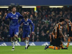 Costa Tandai Penampilan ke-100 bersama Chelsea dengan Gol