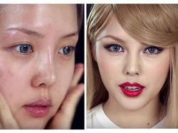 Foto: Membandingkan Wajah Beauty Vlogger Saat Pakai dan Tidak Pakai Makeup
