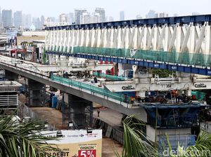 Bangun Stasiun H Nawi, Jalan Fatmawati Ditutup