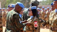 Prajurit TNI di Sudan Terima Medali Kehormatan PBB