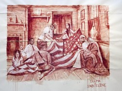 Anti-Trump, Ilma Gore Bikin Mural Berdarah