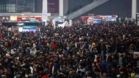 Ratusan Juta Warga China Mudik Massal Jelang Imlek