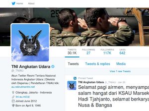 Sosok di Balik Akun Twitter Gaul TNI AU yang Masih Misterius
