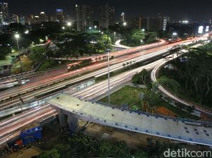 Pembangunan Simpang Susun Semanggi Capai 50%