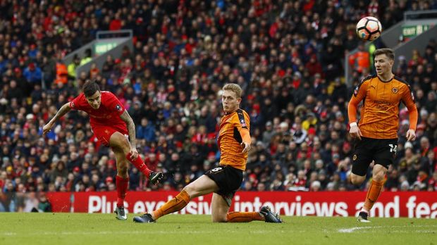 Liverpool Disingkirkan Wolverhampton di Babak Keempat