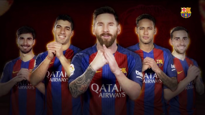 Gong Xi Fa Cai dari Lionel Messi cs