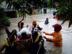 Hujan dan Pasang Laut di Bangka, 1.300 Warga Terdampak Banjir