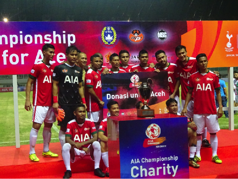Pertarungan Bintang Sepak Bola di AIA Championship for Charity