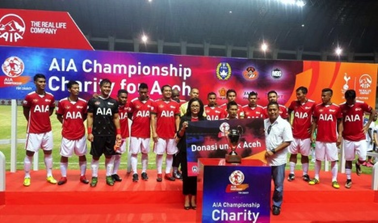 Pertarungan Bintang Sepak Bola di AIA Championship for Charity