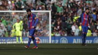 Hasil seri membuat Barcelona kini menempati posisi dua dengan 42 poin (REUTERS/Jon Nazca).