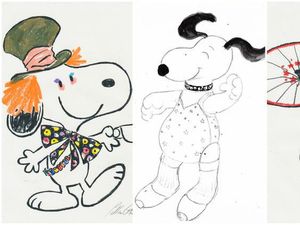 Sketsa Snoopy dan Belle Dibawa Tur Keliling Amerika
