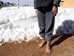 Langka! Salju Turun di Tabuk Arab Saudi