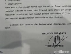 Risma Surati Kementerian PU Minta Jalan Nasional Segera Diperbaiki