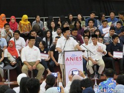 Tak Mencoblos, Prabowo Pantau Penghitungan Suara di Kantor Gerindra