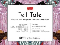 Ilustrator Margaret Yap dan Addy Debil Gelar Pameran TELL TALE