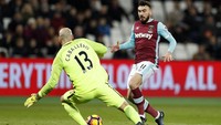 Robert Snodgrass. Pemain West Ham United itu sudah dilanggar 42 kali sepanjang Premier League 2016-17 sejauh ini. (Reuters / John Sibley)