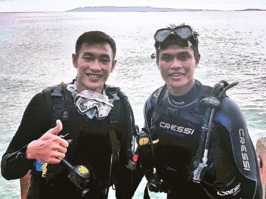 Hansamu Yama & Fachruddin Jajal Diving di Gorontalo