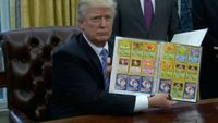 Protes Pembatasan Imigran, Trump Jadi Bahan Meme