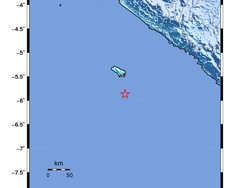 Lepas Pantai Barat Bengkulu Gempa 5,3 SR