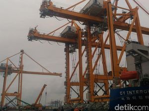 Terminal Peti Kemas Surabaya Tambah 3 Container Crane Listrik Baru