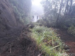 BPBD Kabupaten Pasuruan Waspadai Rekahan Tanah di Gunung Arjuno