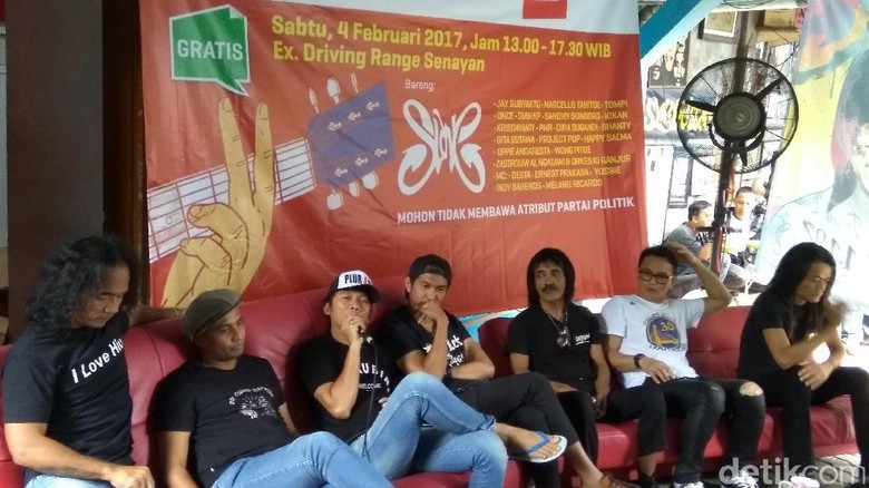 Slank Minta Konser Dukungan ke Ahok Besok Bebas Atribut Parpol