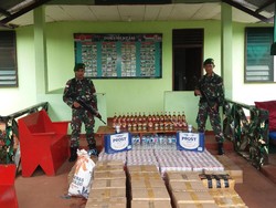 Ribuan Botol Miras Disita dari 2 Distrik di Merauke