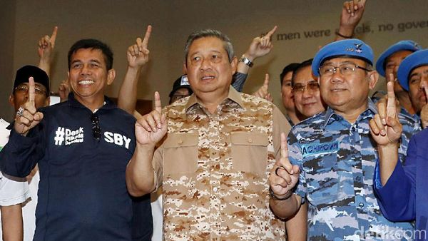 SBY Datangi Posko Pemenangan AHY