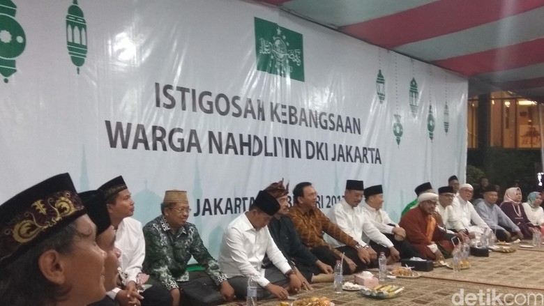 Hadiri Istigasah Nahdliyin DKI, Ahok: Terima Kasih Dukungannya