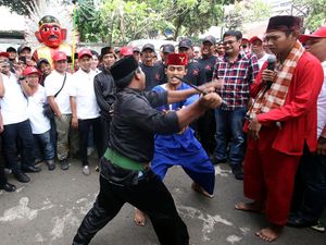 Cawagub Djarot Pantau Apel Siaga Relawan Kerja