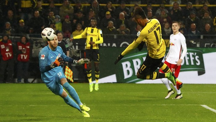 Aubameyang Menangkan Dortmund atas Leipzig
