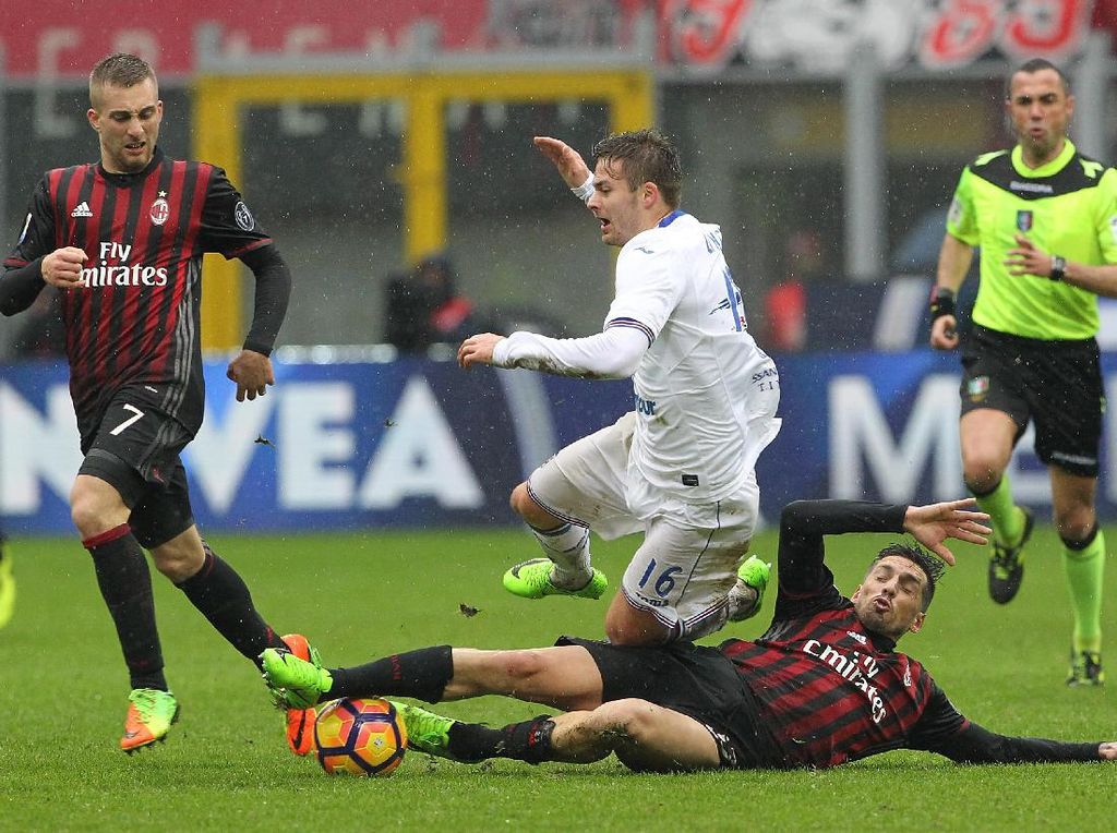 Milan Dikalahkan Sampdoria di San Siro Milan Dikalahkan Sampdoria di San Siro