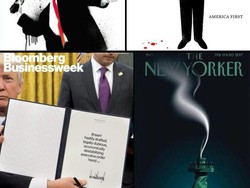 Majalah-majalah Dunia Jadikan Trump Gambar Sampul Kontroversial