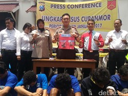 Tiga Minggu, 25 Kasus Curanmor Diungkap Polrestabes Surabaya