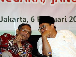 Mahfud VS Fadli Zon di Twitter soal Rizieq Tolak Dibantu