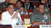 Menhan, Panglima TNI dan DPR Bahas Program Kerja
