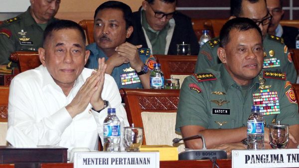 Menhan, Panglima TNI dan DPR Bahas Program Kerja