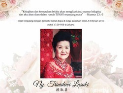 Istri Pemilik Sinar Mas Group Wafat