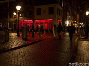 Foto: Objek Wisata Khusus Dewasa di Red Light District Amsterdam