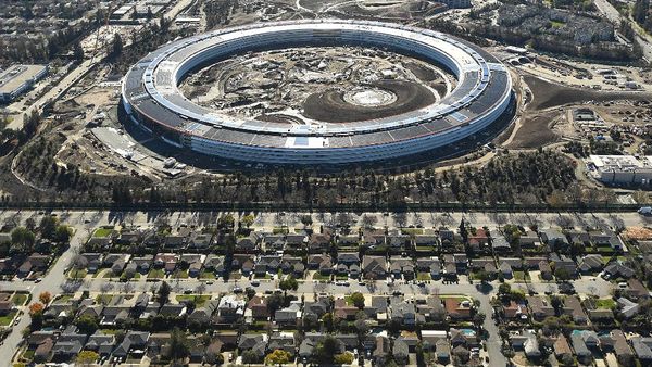 Penampakan Terkini Pembangunan Apple Campus 2
