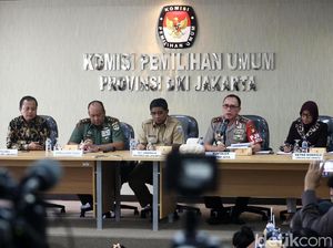 Plt Gubernur, Kapolda dan KPU DKI Gelar Rapat Jelang Pilgub