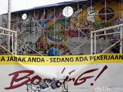 Kawasan Kalijodo Dipercantik dengan Grafiti dan Mural