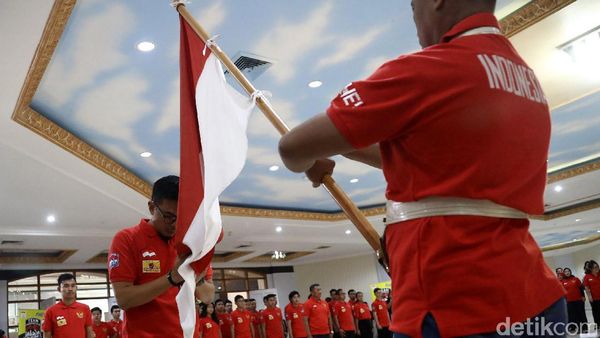 Pelepasan Kontingen Indonesia untuk Asian Winter Games