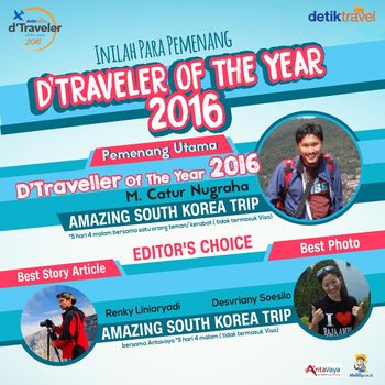 Inilah Dia Para Pemenang d'Traveler of The Year 2016!