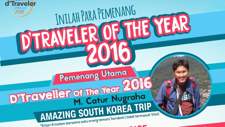 Pemenang dTraveler of The Year (Dean/detikTravel) Pemenang dTraveler of The Year (Dean/detikTravel)