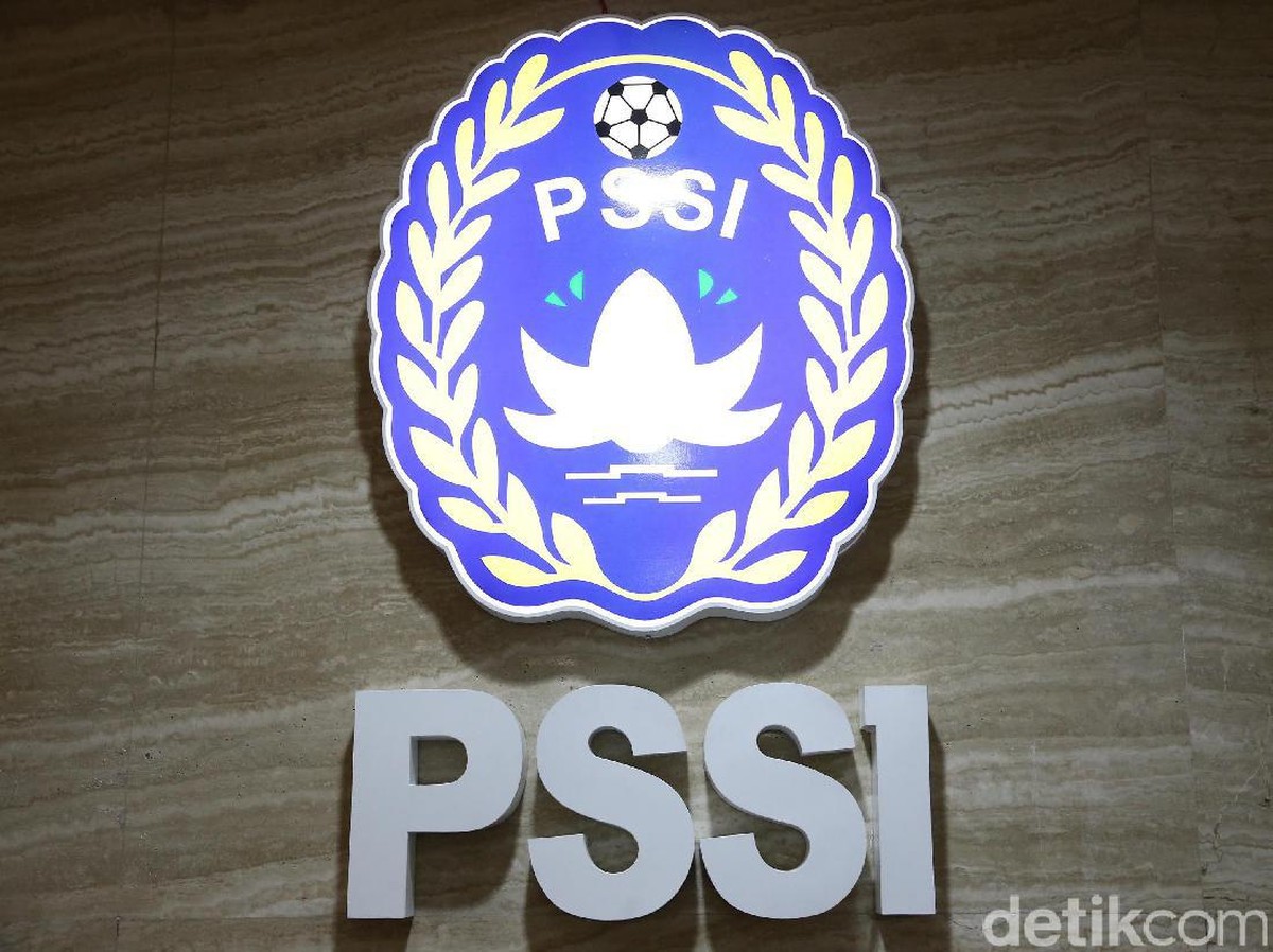 Logo PSSI. (Foto: Hasan Al Habshy/detikcom)